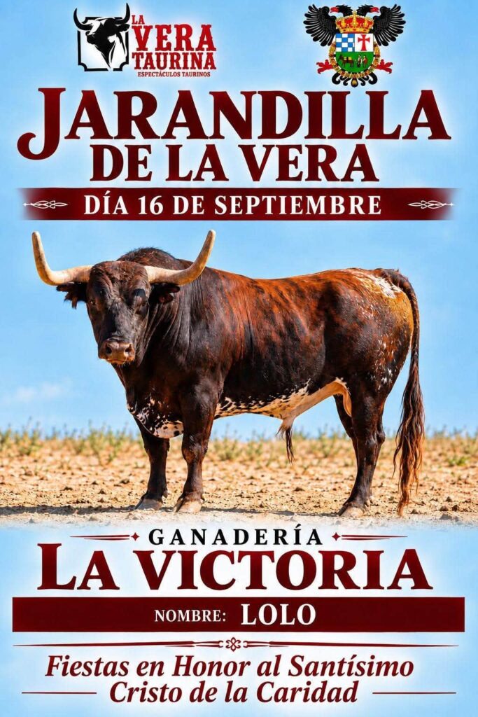 03 JARANDILLA DE LA VERA YA TIENE CARTEL TAURINO PARA SUS FIESTAS 2026