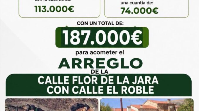 Mejorar y modernizar las calles de jarandilla de la vera